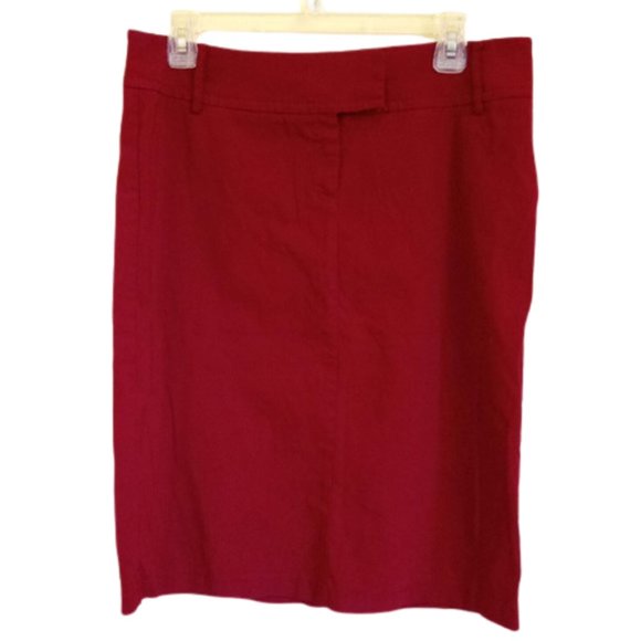 Mexx Red Stretch Pencil Skirt Size 10